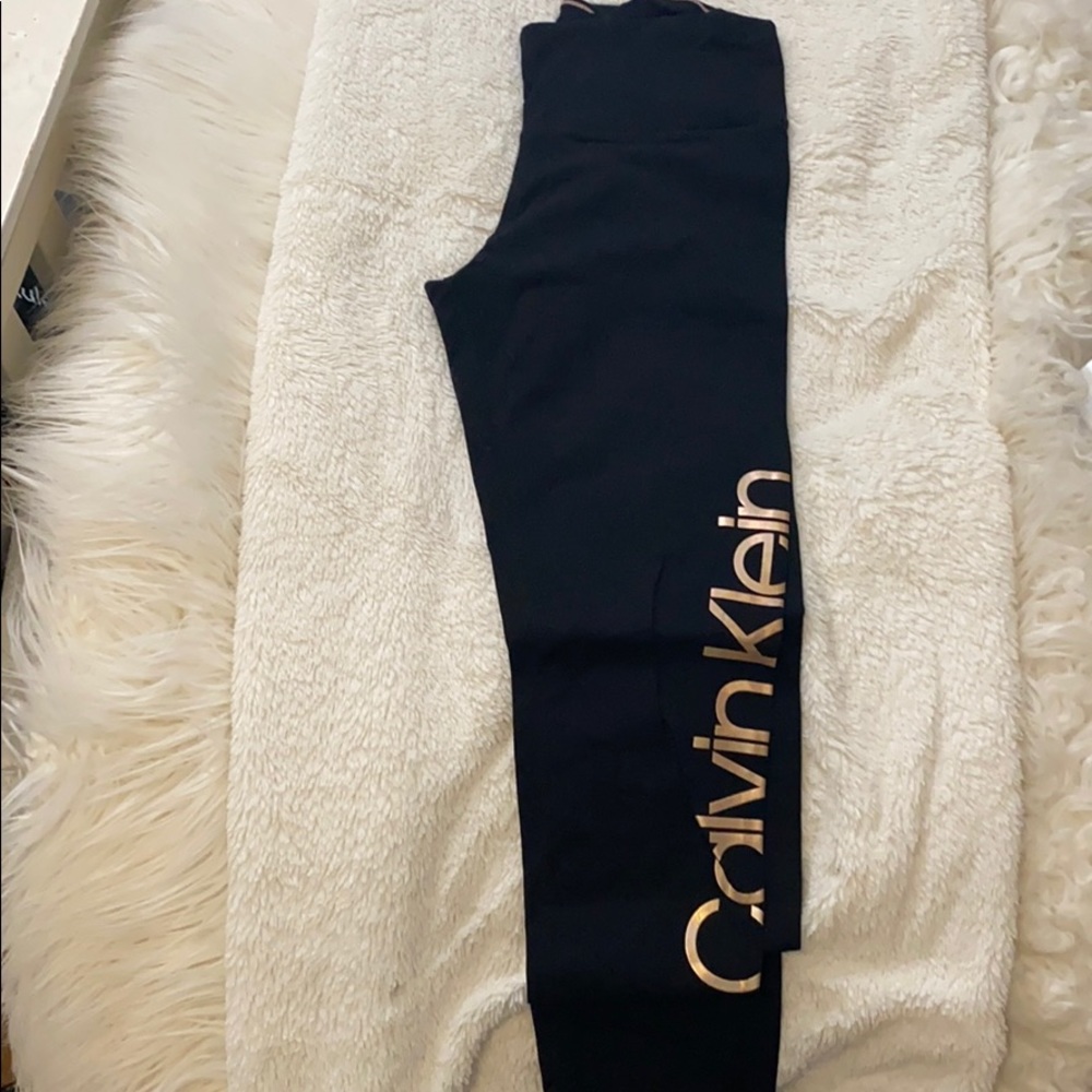 black calvin klein leggings